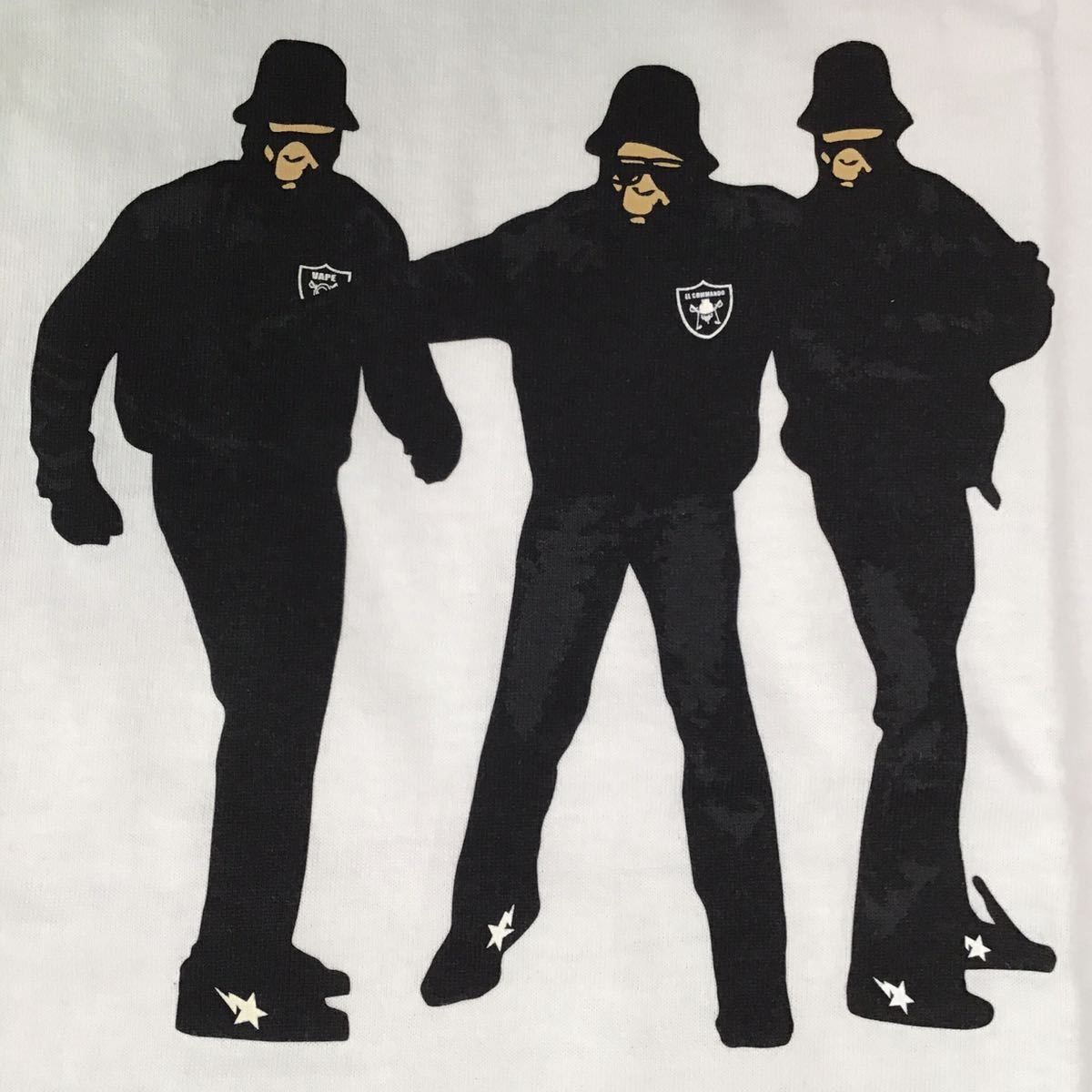 BAPE RUN DMC パロディ Tシャツ ☆新品☆ マイロ RUN DMC パロディ Tシャツ Lサイズ a bathing