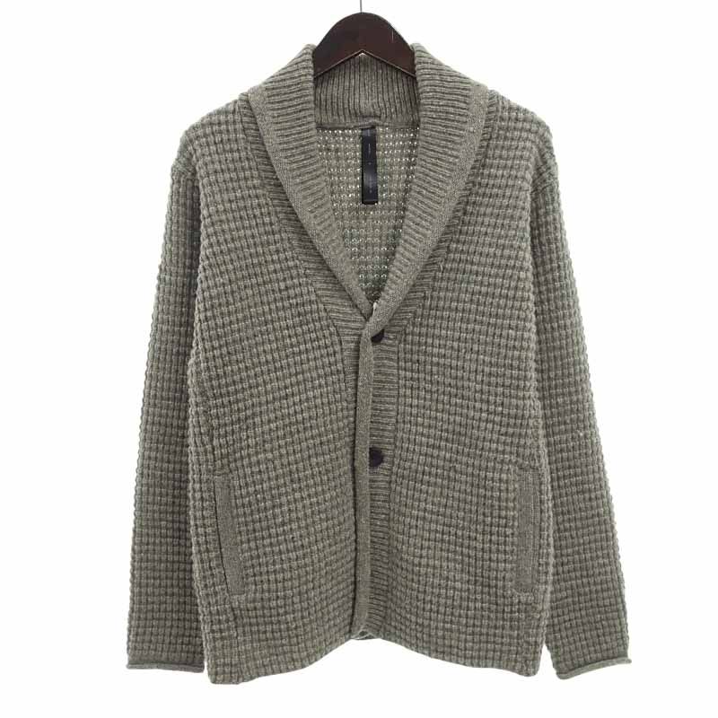 ダブルジェイケイ|WJK 24AW lomond shawl collar cardigan カーディガン グレー サイズ メンズS