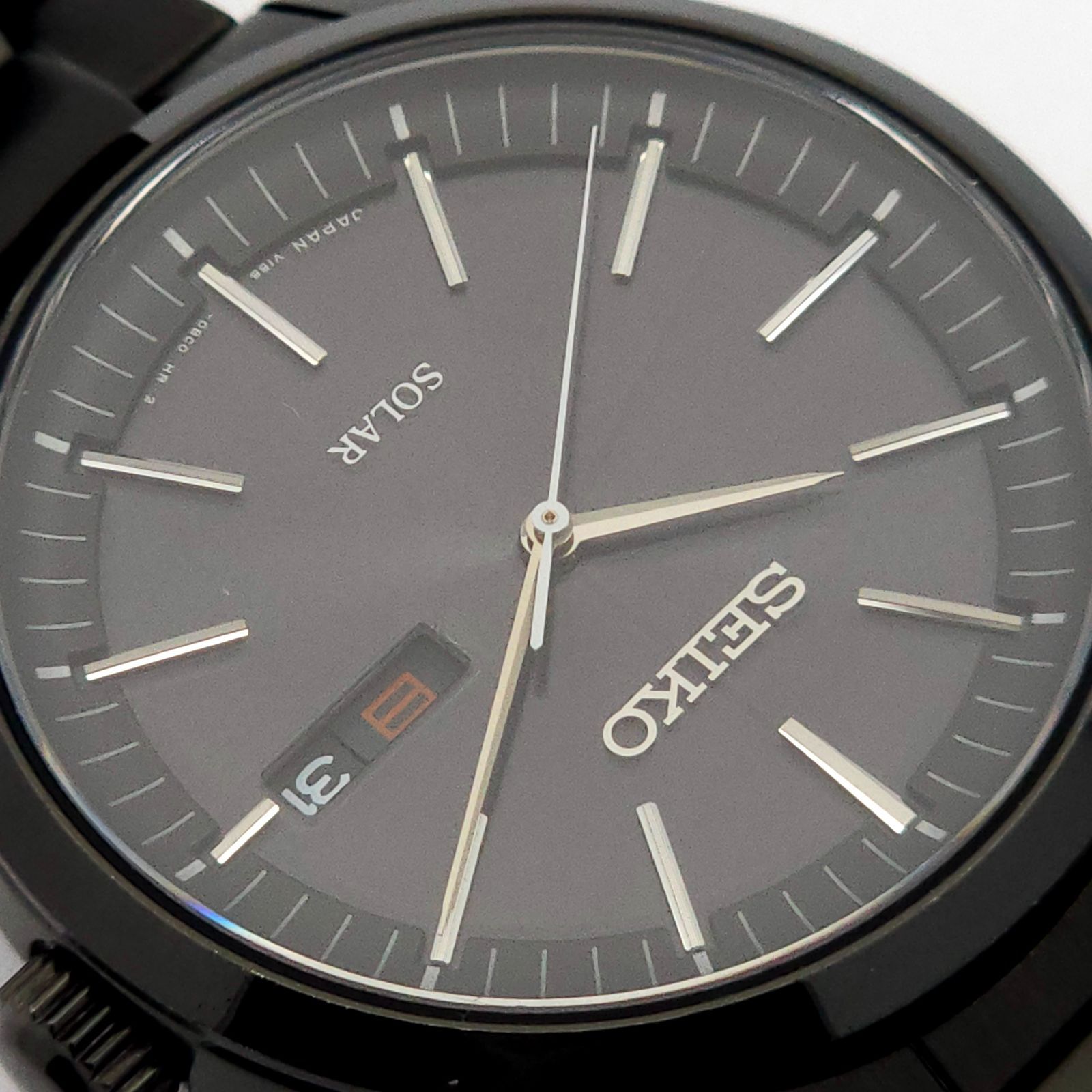 ☆美品 SEIKO セイコー V158-0AM0 ソーラーQZ 動作品 黒 - メルカリ
