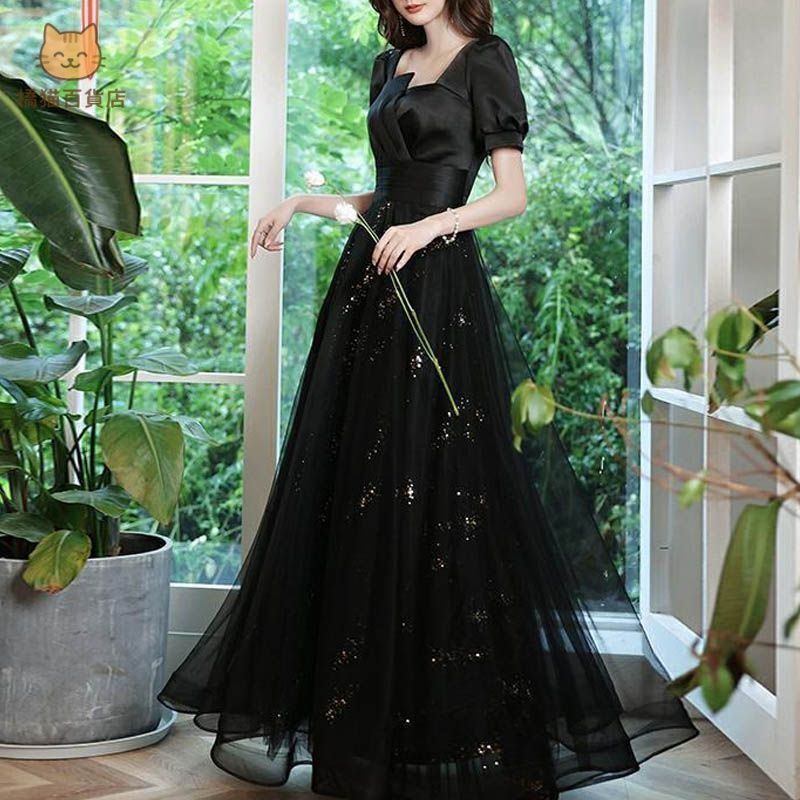 フリルキャミソールロングドレス GLAMOROUS/グラマラス】スリット ストレッチ ワンカラー フリル