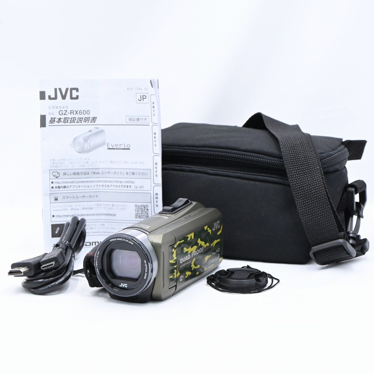 ビデオカメラ JVC (ビクター) GZ-RX600-G カモフラージュ