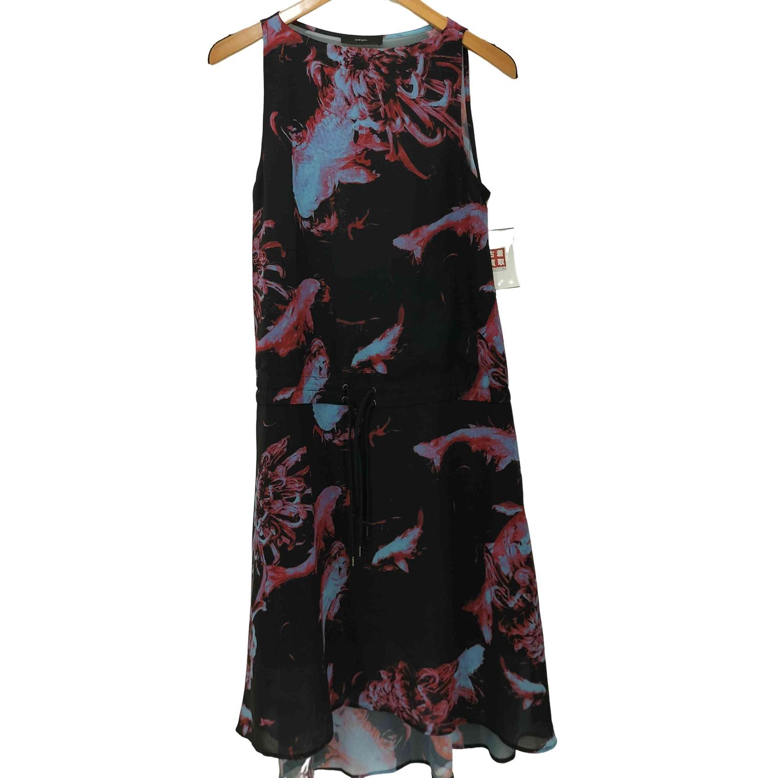 ディーゼル DIESEL 鯉 花柄 ノースリーブワンピース レディース 表記無