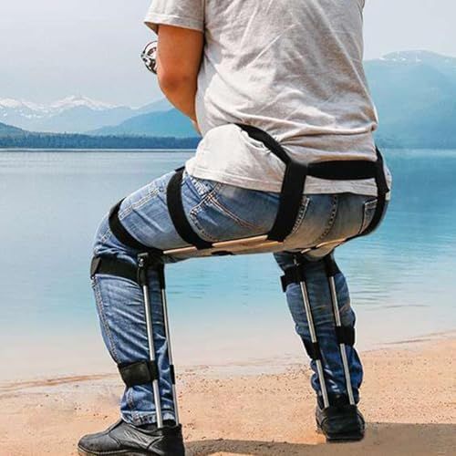 ウェアラブルチェア 目に見えない椅子 ポータブル 折りたたみ式 軽量 ステンレス製 釣り アウトドア キャンプ 電車