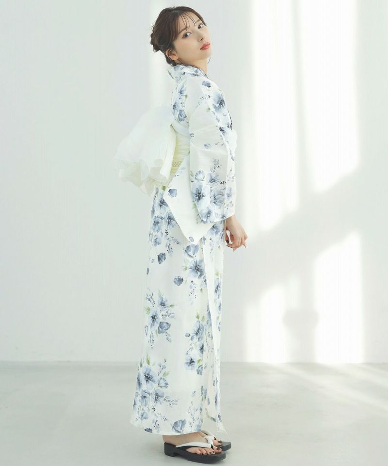 水彩の雪月花(涼)】Dita ディータ 浴衣 5点セット レディース