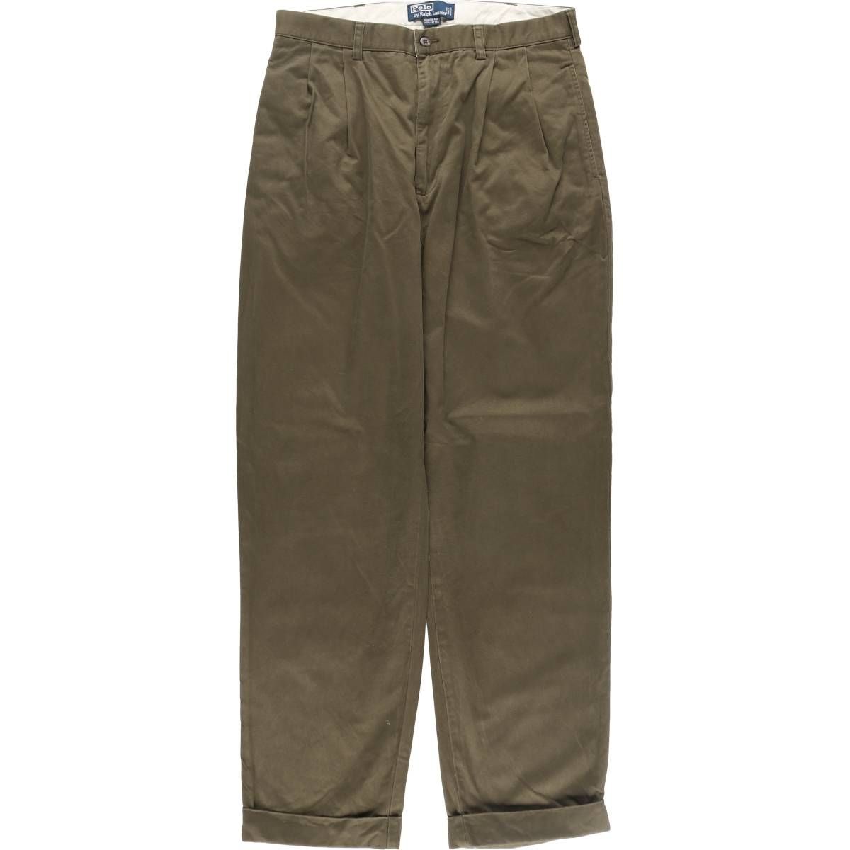 古着 ラルフローレン Ralph Lauren POLO by Ralph Lauren HAMMOND PANT ツータック チノパンツ メンズw34相当/eaa513330