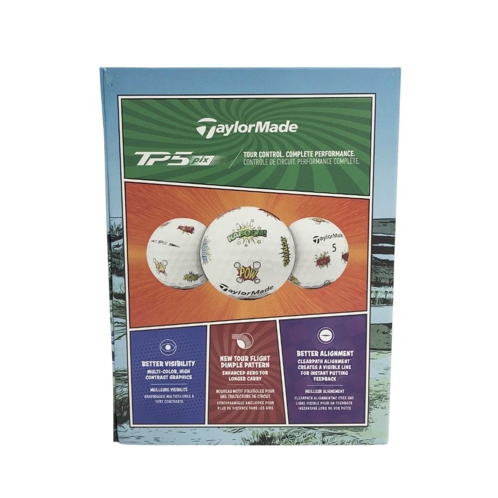 【新品未使用品】TP5 PIX COMIC（コミック）１ダース TAYLOR MADE テーラーメイド TP5 PIX COMICS 2023年 ゴルフボール 1