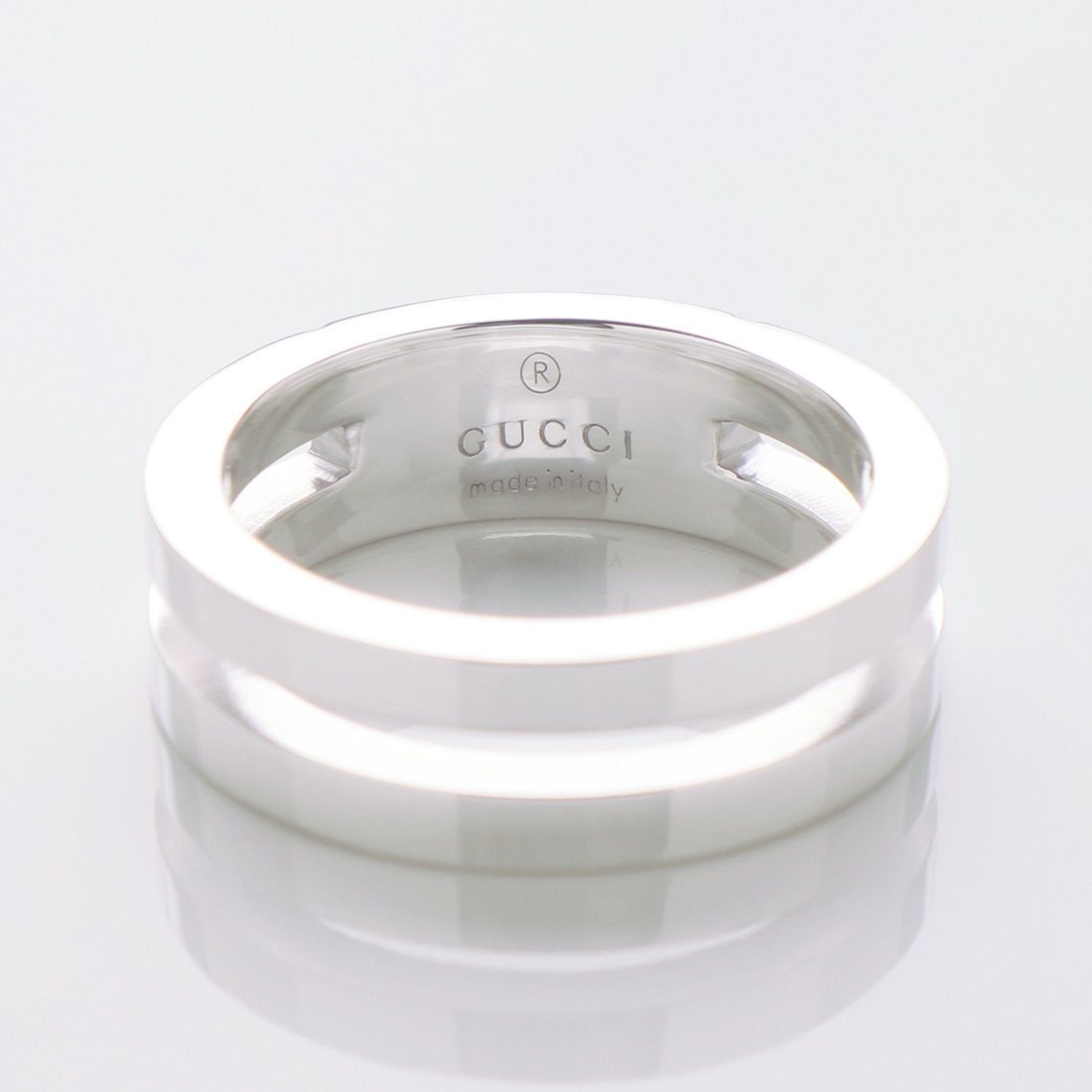 GUCCI グッチ 2ロウ ロゴリング 925 9号 – c.2000s - メルカリ