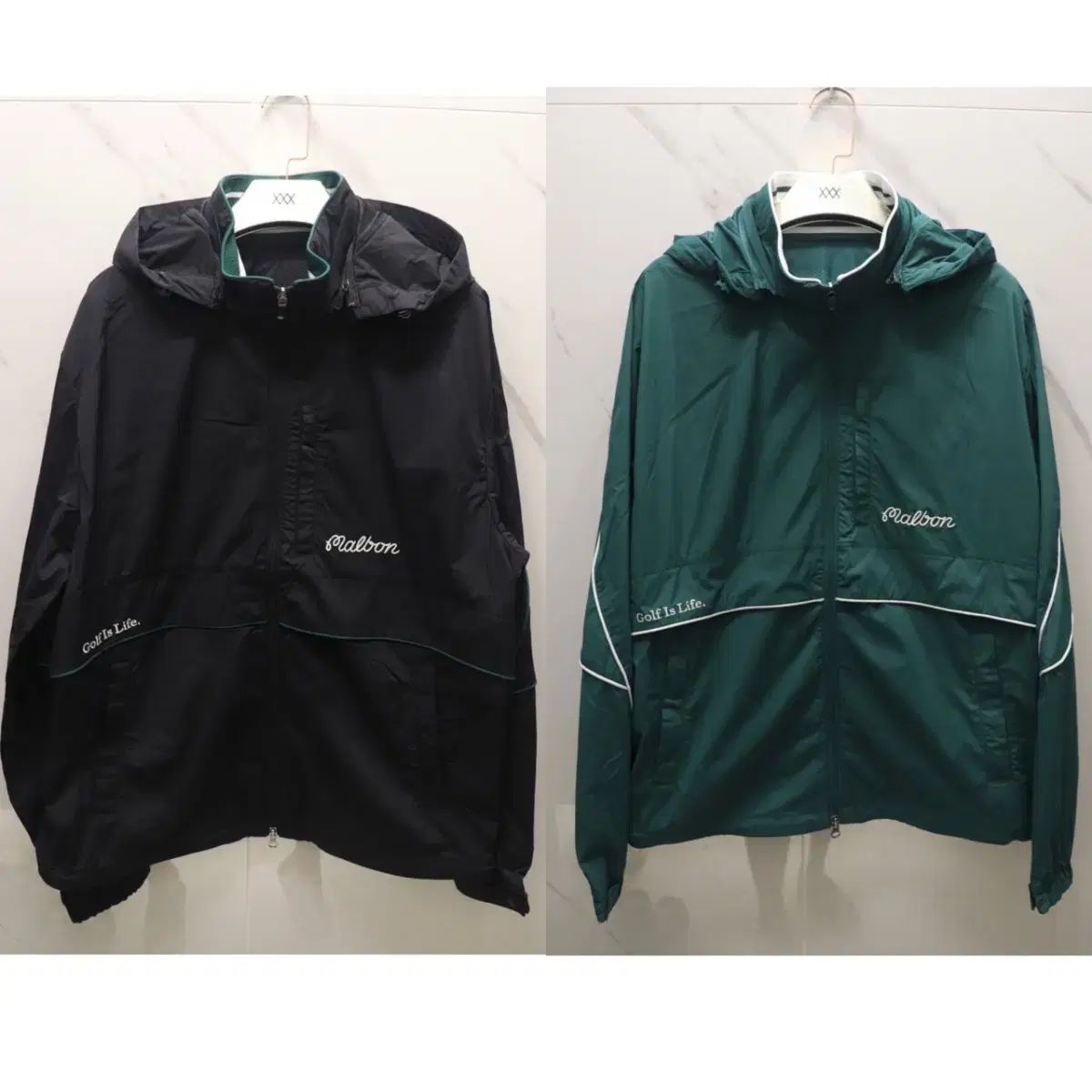 メンズゴルフウェア MALBON GOLF マルボンゴルフ メンズ POINT ポイント ハイネック ウィンドブレーカー LLC-HASEGAWATOSO_COM