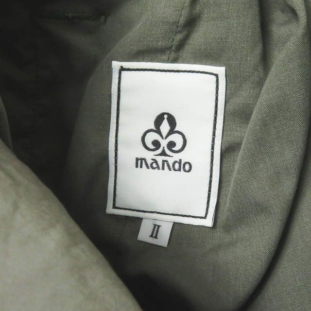 新品 mando マンド 21SS 日本製 GARMENT DYED MILITARY PANTS 製品染め