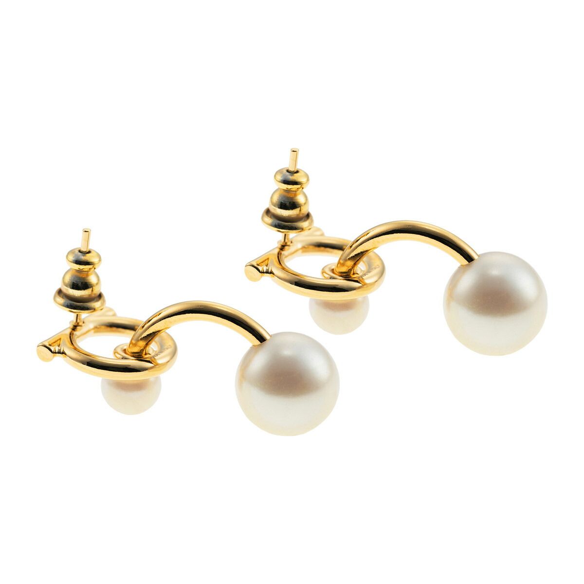 新品 フェラガモ FERRAGAMO ピアス パールピアス ゴールド - メルカリ