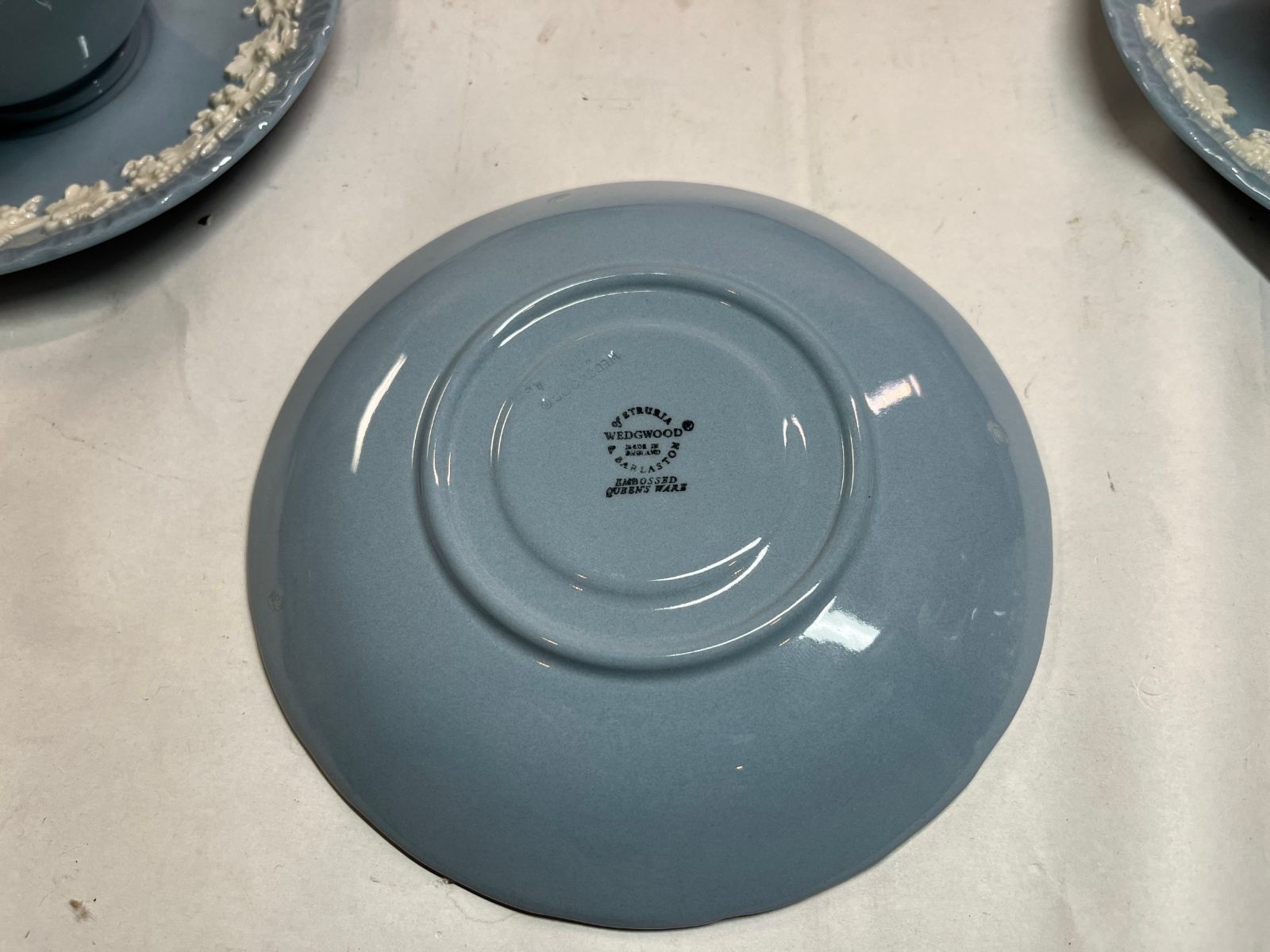 ☆5客セット☆WEDGWOOD ウェッジウッド エンボス クイーンズ ウェア