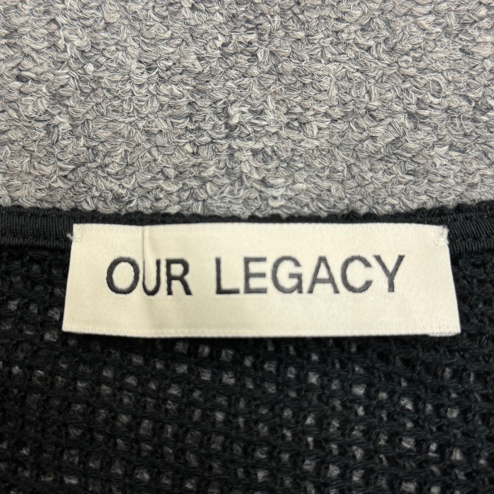 OUR LEGACY 23SS DOUBLE LOCK U NECK Rustic Mesh ダブルロックU OUR LEGACY 23SS DOUBLE LOCK U NECK Rustic Mesh ダブルロックU