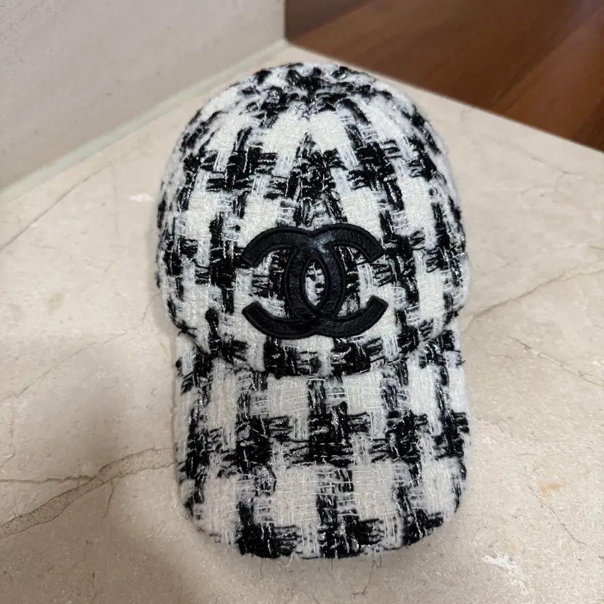 CHANEL シャネル ツイード ボールキャップ