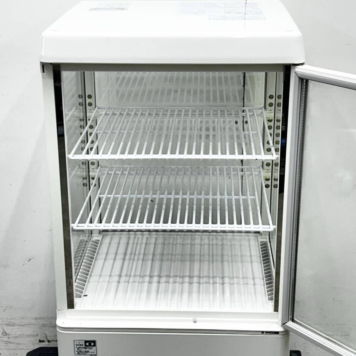 サンデン 4面ガラス冷蔵ショーケース AG-54XE 前後扉 54L W429