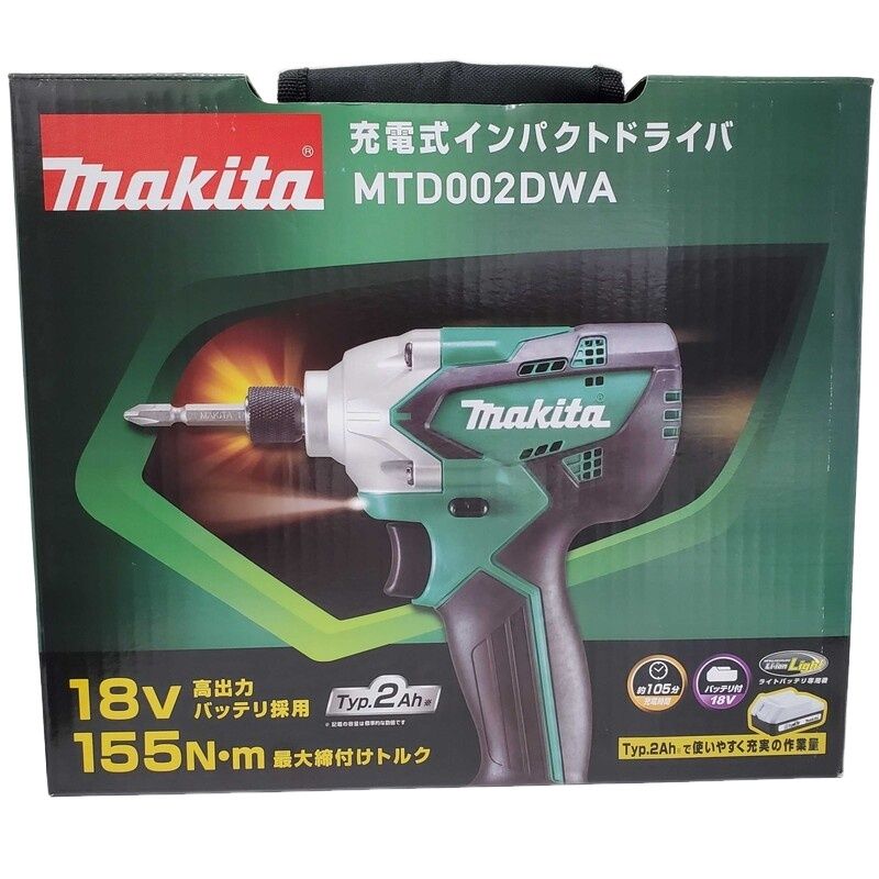 makita マキタ 充電式 インパクトドライバ MTD002DWA 18V ブルー バッテリー BL1820G×1個 充電器 DC18WB 32505K157