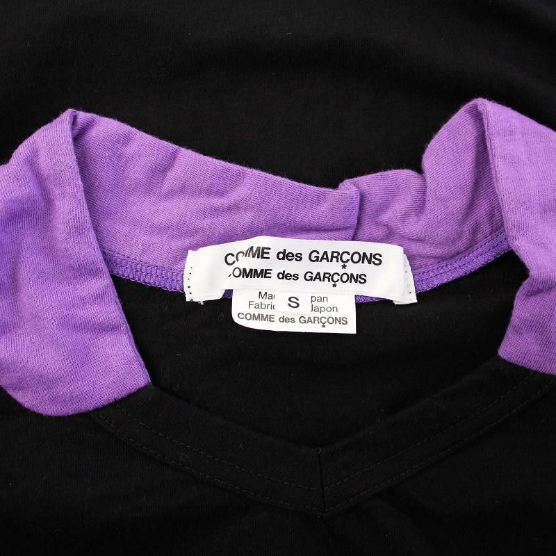 コムデギャルソンコムデギャルソン COMME des GARCONS COMME des GARCONS コムコム AD2021 カットソー 長袖 S 黒 RH-T008 コムデギャルソンコムデギャルソン COMME des GARCONS COMME des
