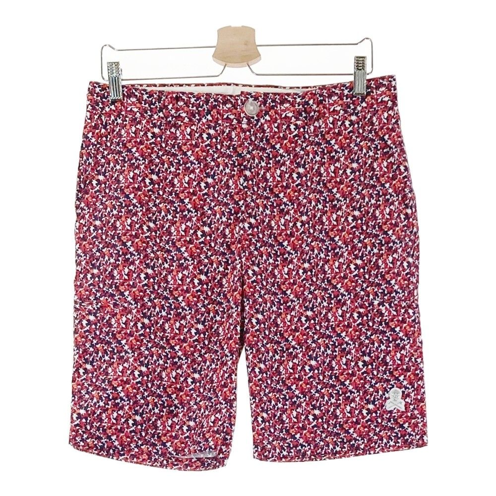 マークアンドロナ　ハーフパンツ サイズ：M MARK&LONA マークアンドロナ ハーフパンツ 総柄 レッド系