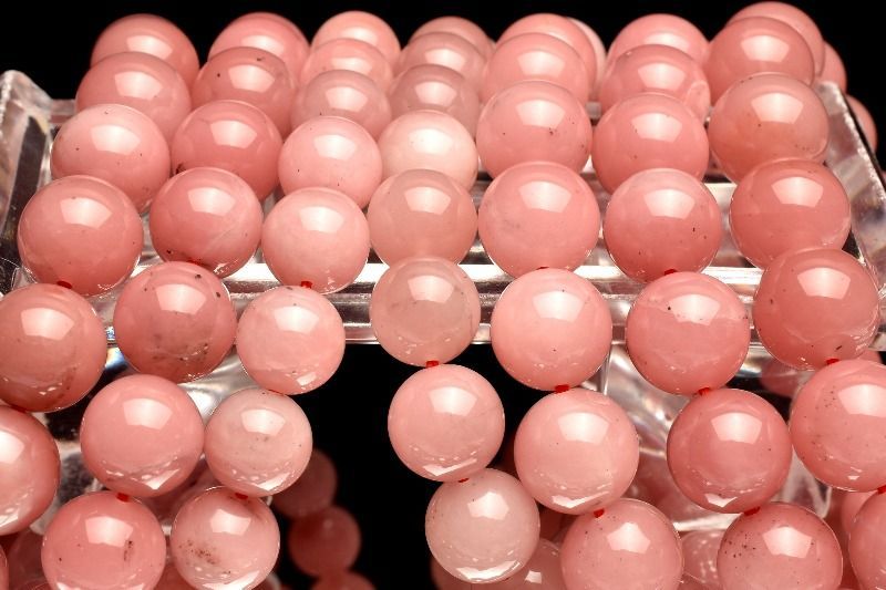 ブラジル産◇高発色 グァバクォーツ(天然ピンククォーツ) 11.5mm 