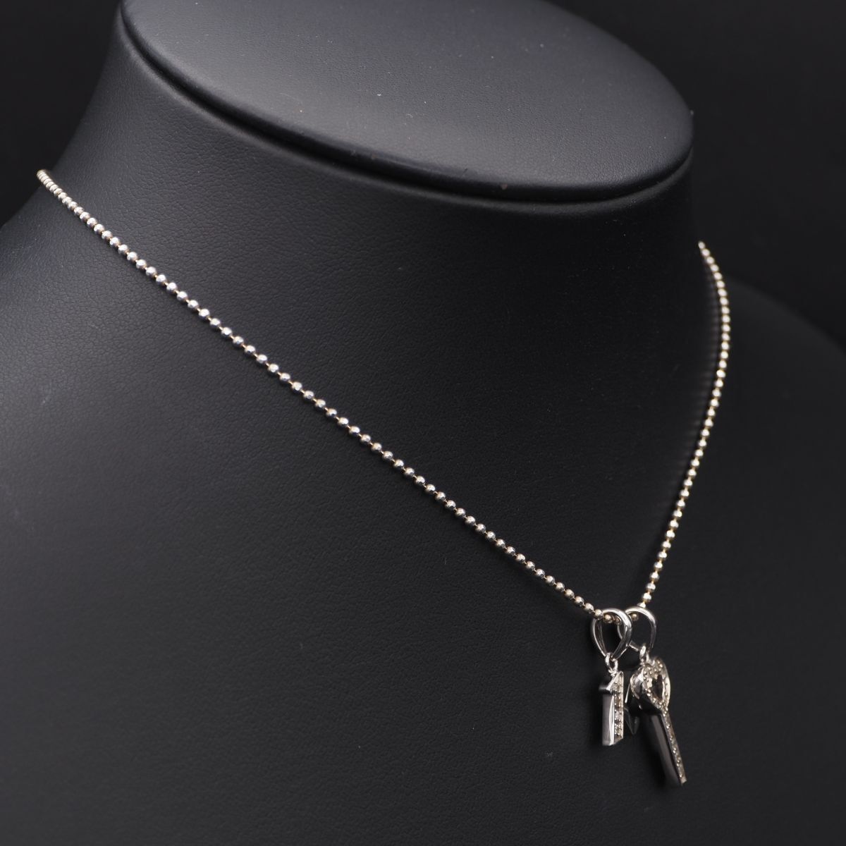 シルバーネックレス　48cm 刻印有り Silver Necklace -Tsuchime Initial- シルバー ネックレス
