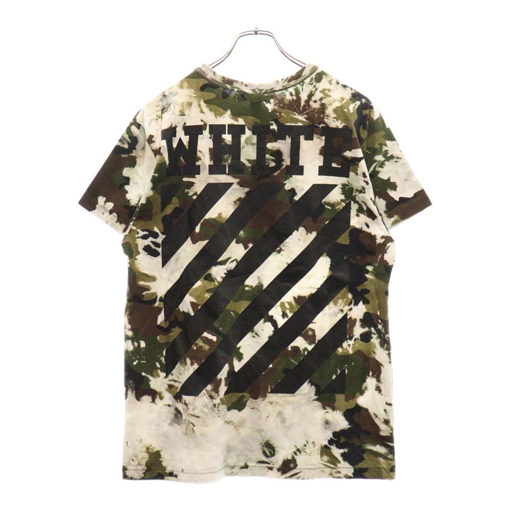 OFF-WHITE (オフホワイト) バックロゴプリント カモフラージュ 半袖Tシャツ マルチ