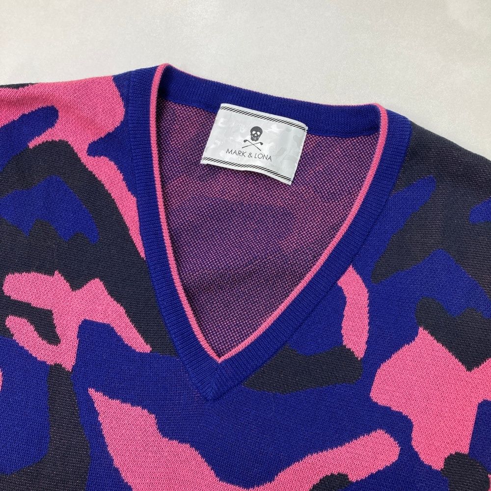 ニットセーター 迷彩柄