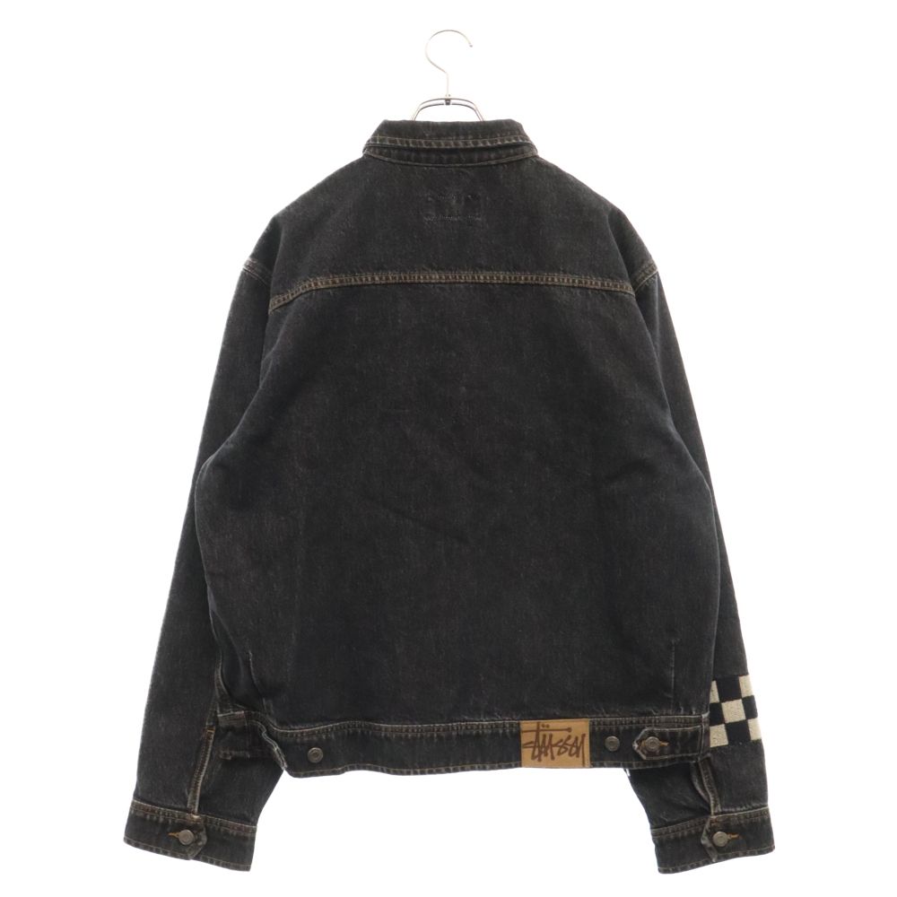 STUSSY (ステューシー) ×NOMA DENIM ZIP WORK JACKET ステューシー ノマ 別注 コラボ デニム ジップ  ワークジャケット ライトアウター ブラック - メルカリ