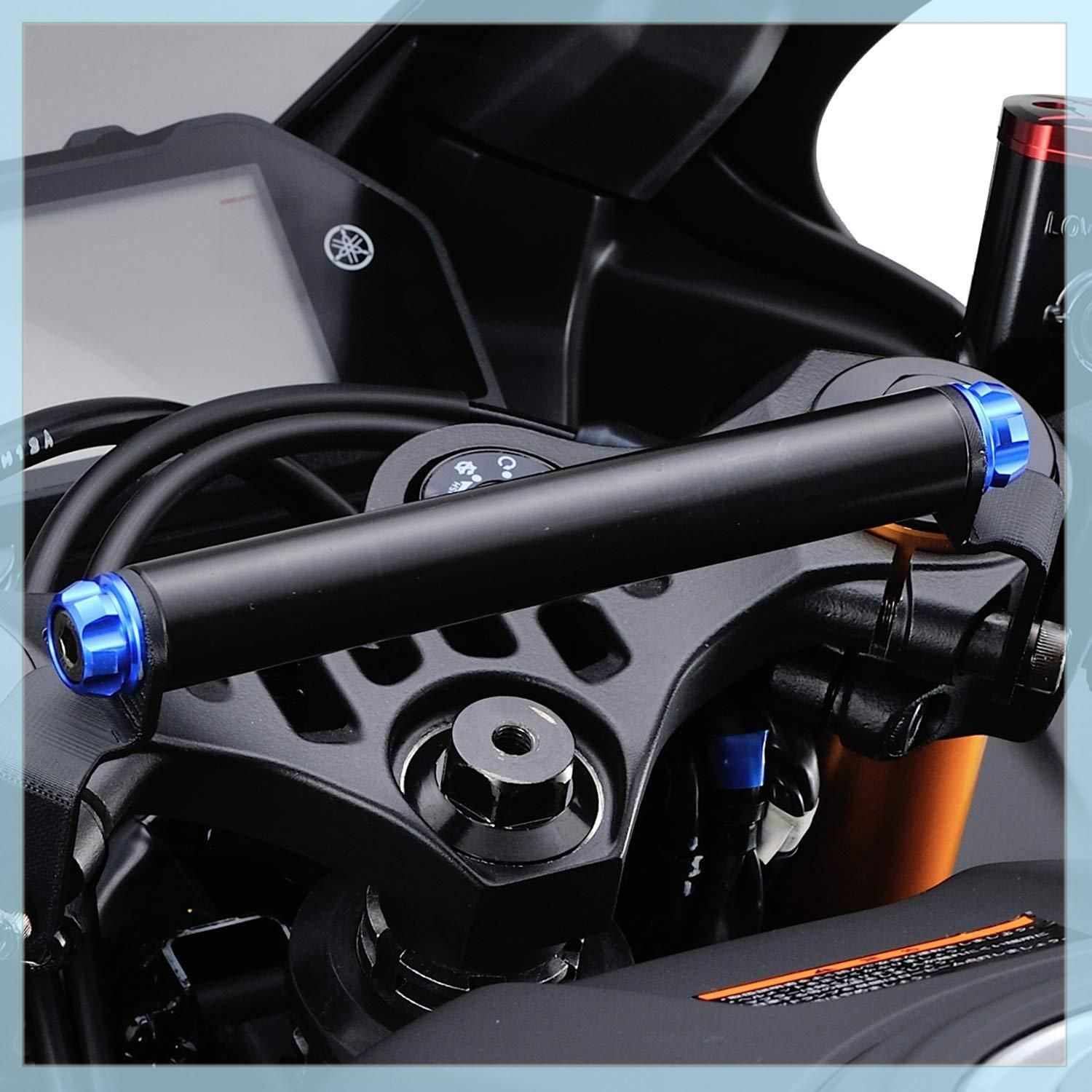 デイトナ(Daytona) バイク用 クランプバー YZF-R25/YZF-R3(19-22)専用 マルチバーホルダー ブルー 17859