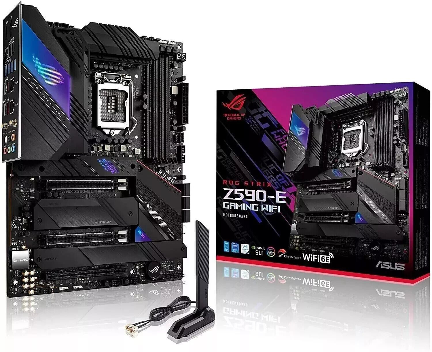 ASUS ROG STRIX Z590-E ゲーミング WIFI マザーボード インテル