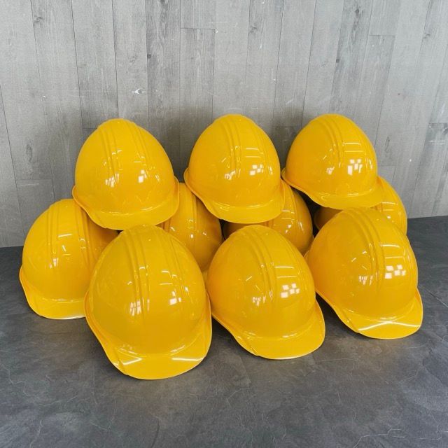 現場 作業用 ヘルメット10点セット yamazaki 山崎 BS-1P 安全 セーフティ 工事 防災 イエロー| 59794