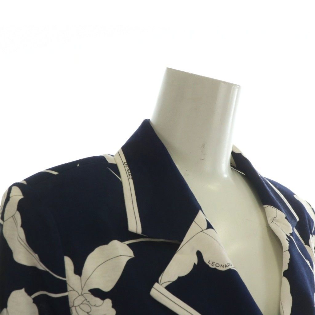 【レオナール】・シャツブラウス レオナール LEONARD ファッション FASHION シャツ ブラウス 七分