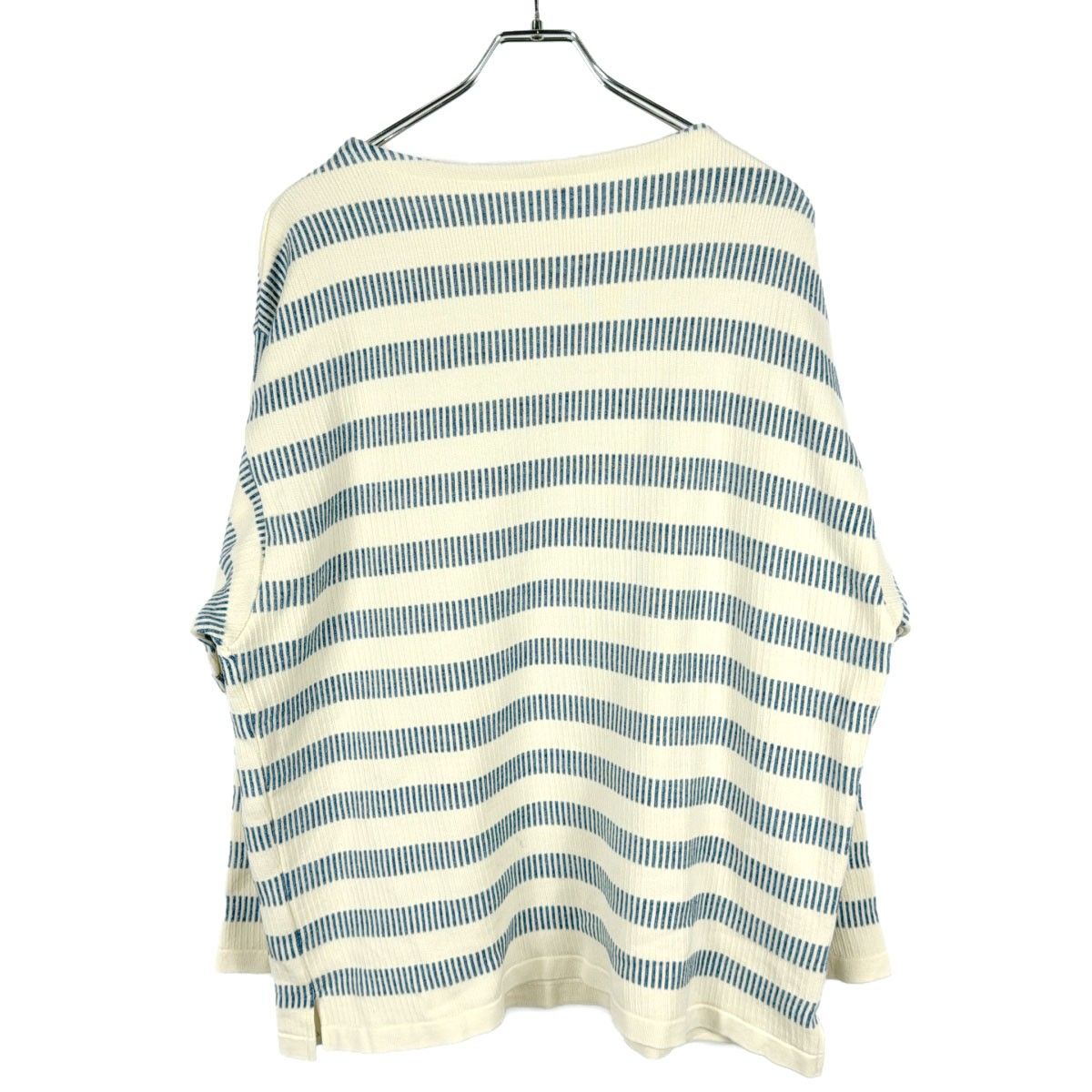OUTIL ウティ 23AW TRICOT NAY ジャガードボーダーバスクシャツ