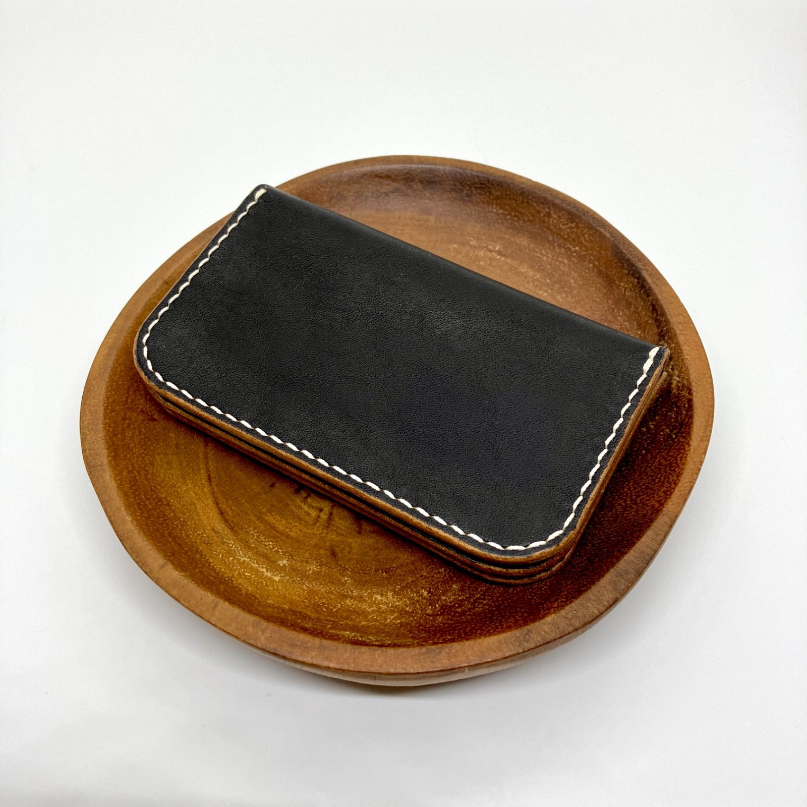 リトルトラッカー 星 国産ヌメ革 茶芯 ブラック 黒 手縫い