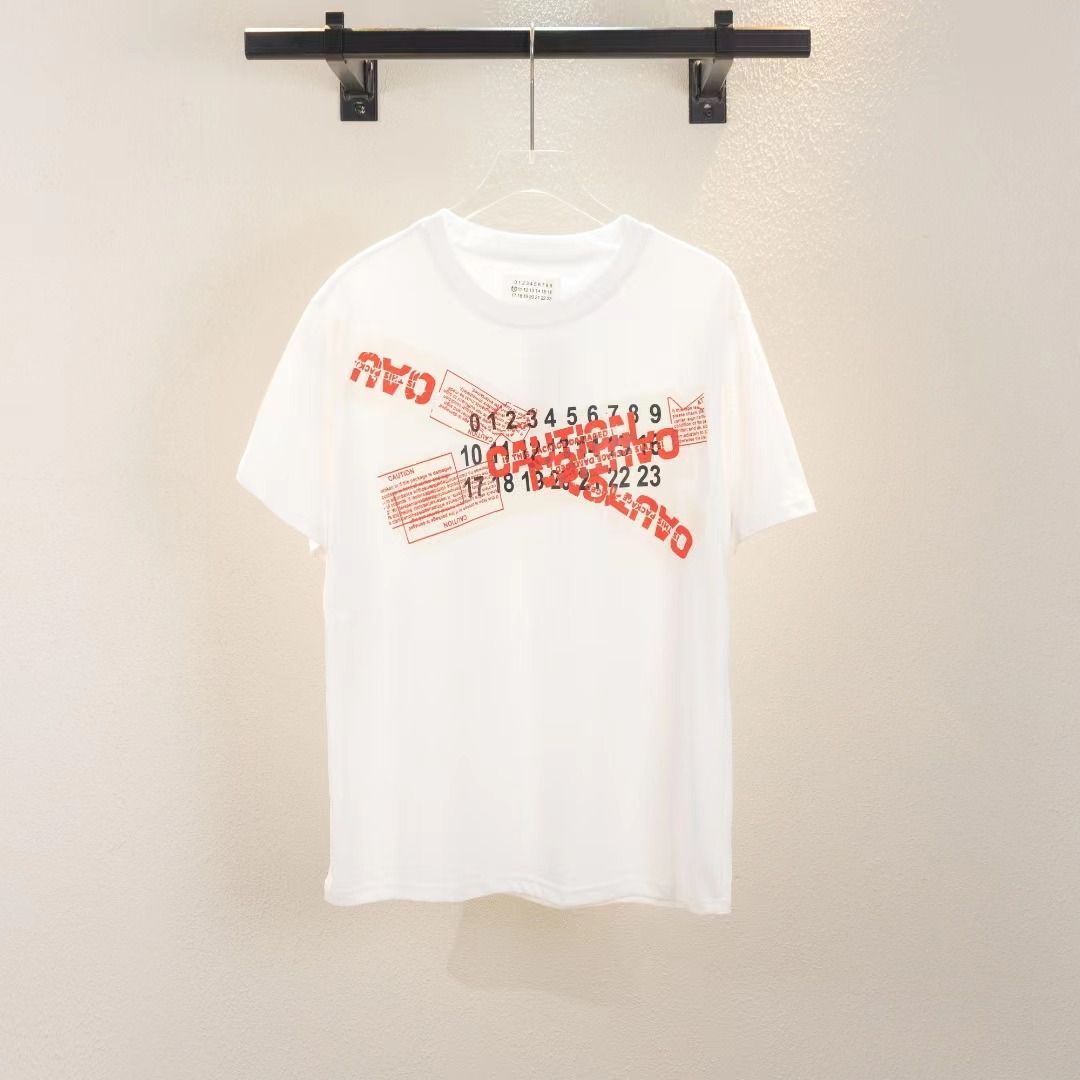 Maison margiela カジュアル 半袖 Tシャツ ホワイト - メルカリ