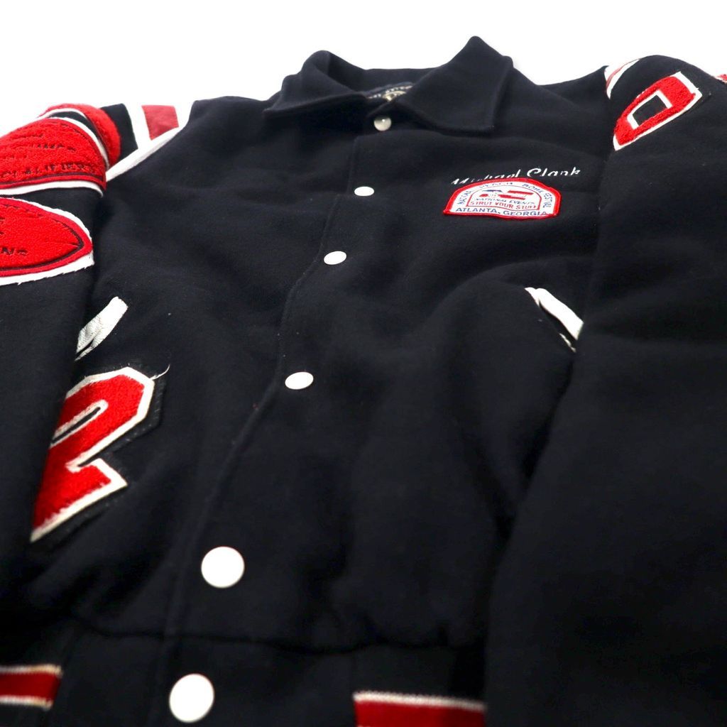 希少90s Holloway ホロウェイ USA製 スタジャン 2XL 安い ブラック