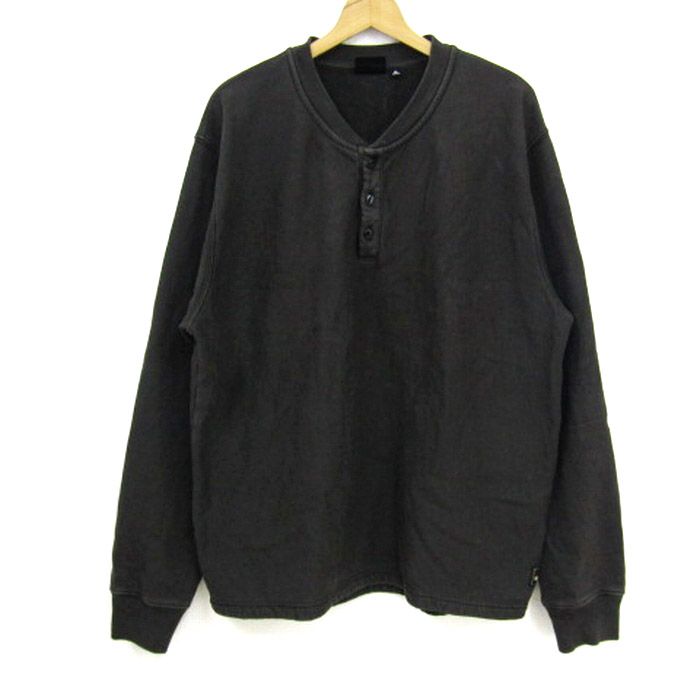 ✟ ステューシー スウェット トレーナー 長袖 大きいサイズ コットン 裏起毛 トップス メンズ XLサイズ グレー系 STUSSY