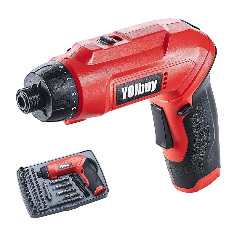 YOIbuy PRO 3.6V充電式電動ドライバー ペン型ドライバに変形 21段クラッチギア 電動max締付けトルク6.8Nm 2段変速 高速650rpm 2000mAhバッテリー内蔵 タイプC充電 正逆回転切替 LEDライト付き G 1
