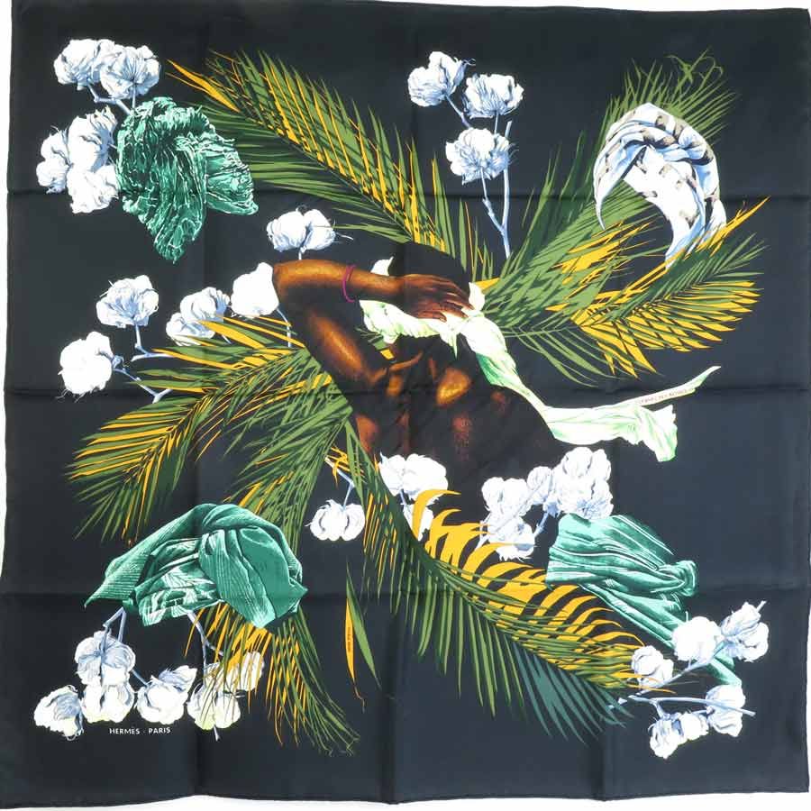 エルメス HERMES スカーフ カレ90 TURBANS DES REINES 王妃の
