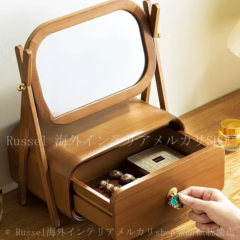 メイクボックス　ドレッサー　ジャスミン　日本製　幅28cm メイクボックス コスメボックス コスメbox 三面鏡 桜模様 メイクボックス 和風