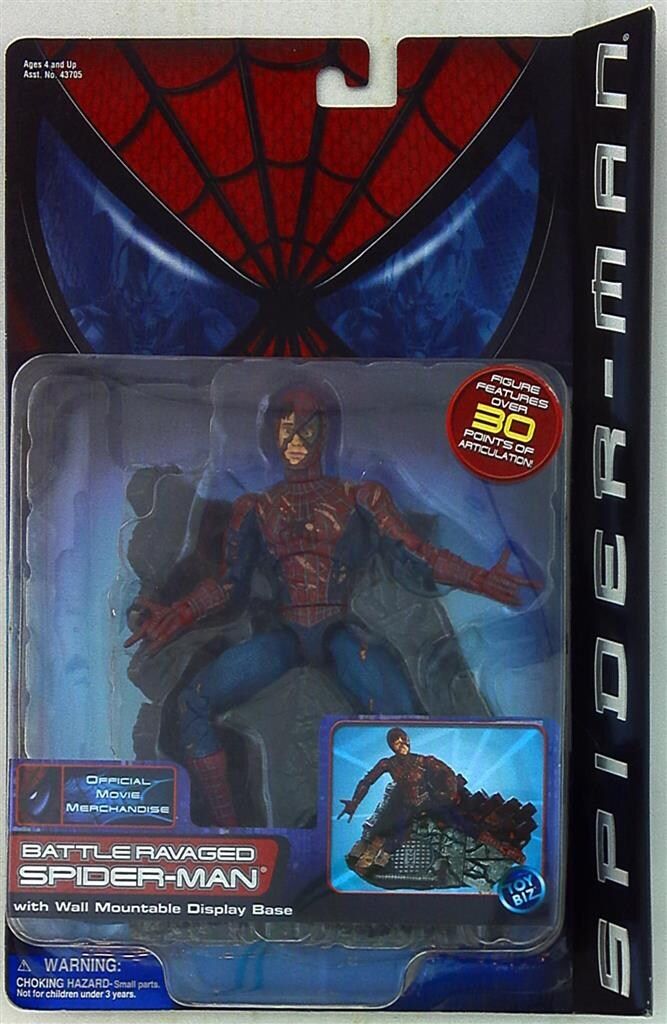 TOYBIZ SERIES 1 BATTLE RAVAGED SPIDER MAN 6インチ
