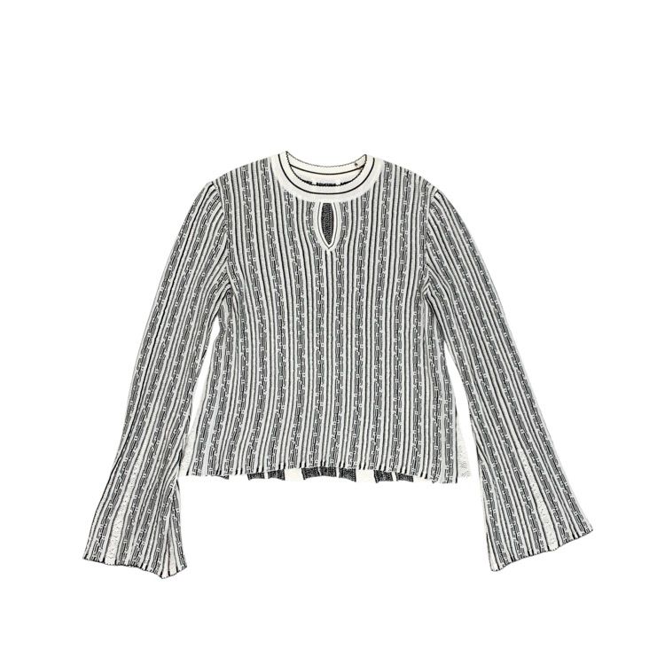 Mame Kurogouchi マメ クロゴウチ Floral Stripe Jacquard
