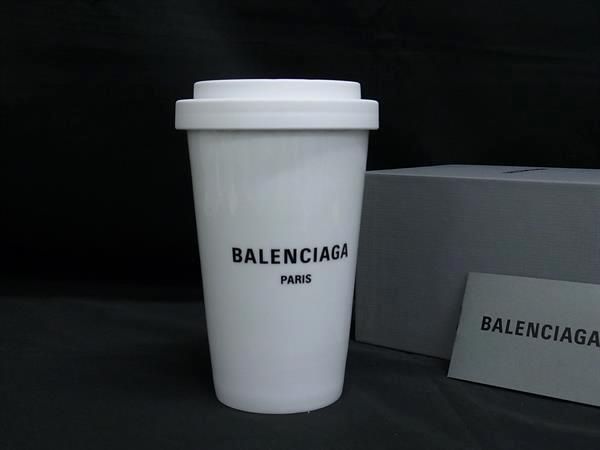 BALENCIAGA バレンシアガ CITIES ROMA タンブラー コップ 食器 テーブルウェア ホワイト系 FI5684