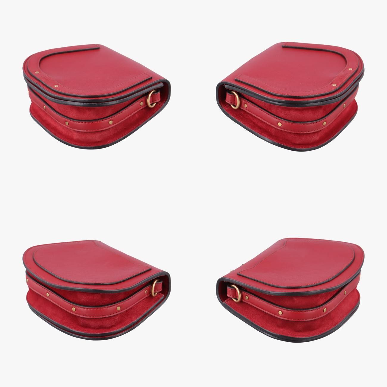 ブレスレットレッドレザー01-18-63-65