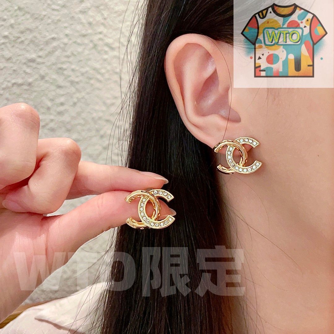 今日WTO】Chanel ヴィンテージ アルファベットピアス 送料無料