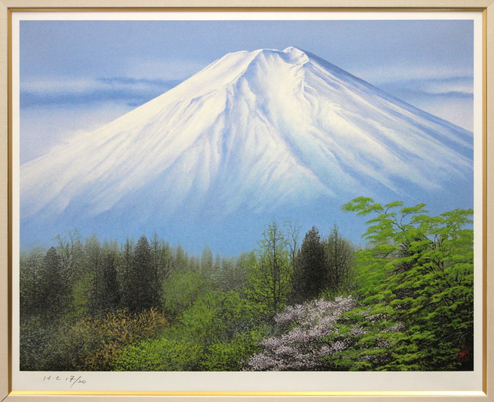 清水規 「富士芳春」 リトグラフ 版画 絵画 清水規 「富士芳春」 リトグラフ 版画 絵画 - メルカリ