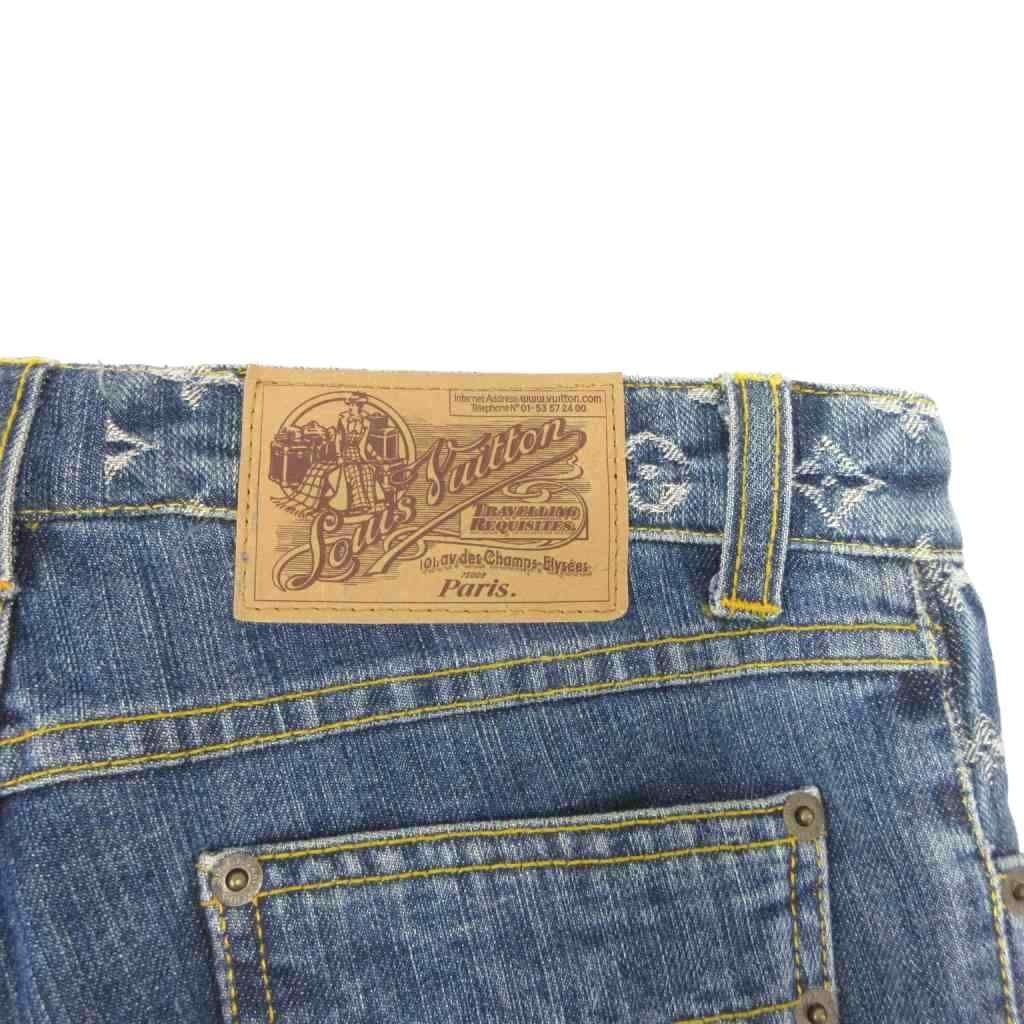 ルイヴィトン LOUIS VUITTON デニム ジーンズ ブーツカット フレア 36  
