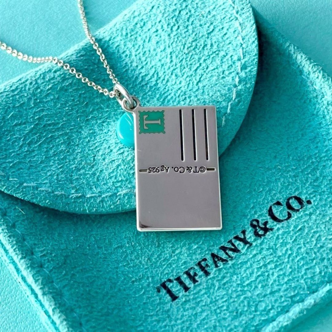 ティファニー 希少 ハワイ限定 ポストカード レター ネックレス SM11fe