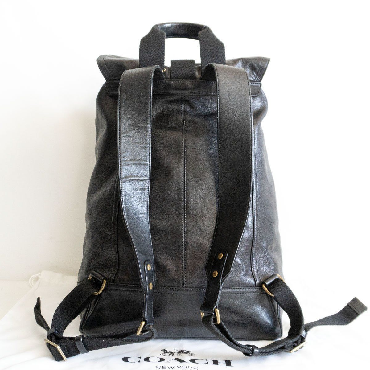 美品✨ コーチ リュック ブリーカー バックパック 70786 ブラック レザー 美品】COACH 【70786/ブリーカー レザー バックパック