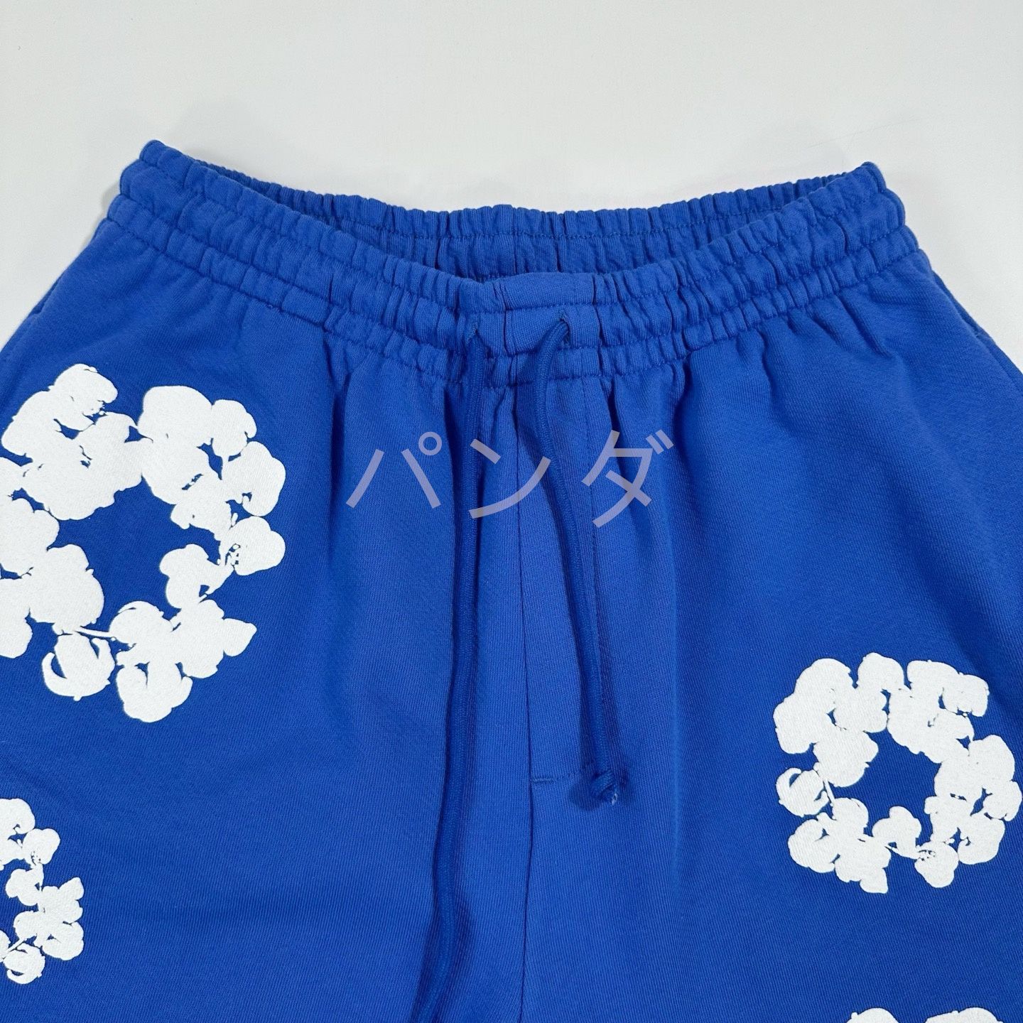 Denim Tears】Wreath Cotton ハーフパンツ ブルー Mサイズ