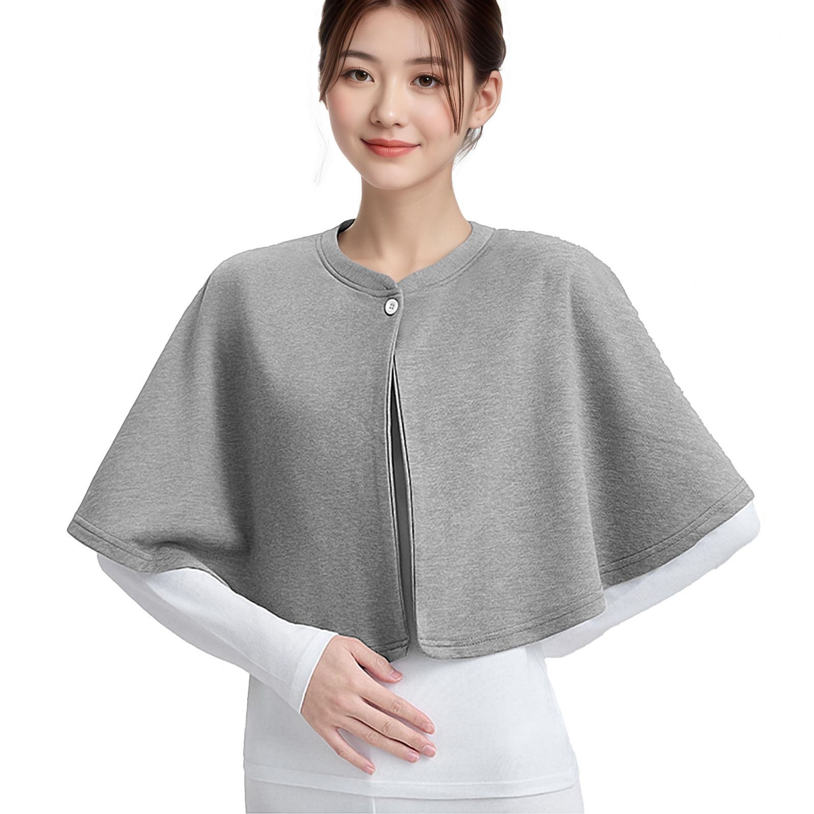 まもなく終了 肩ウォーマー 寒さ対策 女性 軽量 薄手 妊婦 冷え対策 オフィス 高齢者 春夏 冬 柔らかい コート 防寒着 通気 ルームウェア 就寝時 ゆったり 肩掛け ケープ 前開き レディース ポンチョ 敬老の日 着る毛布 肩当て ギフト LYING