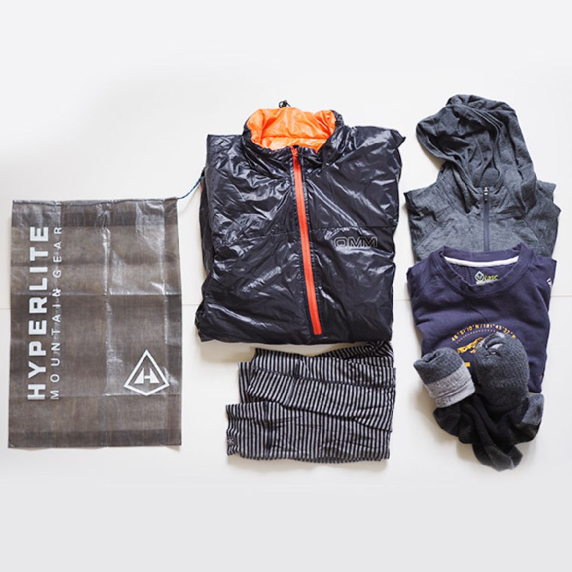 気に入る Hyperlite Mountain Gear Drawstring Stuff Sacks ハイパーライトマウンテンギア ドローストリングスタッフサック X-LARGE Grey 20g 9L